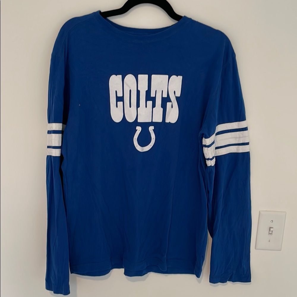 NFL Team Apparel Women's Colt's Long Sleeve Shirt - Size M